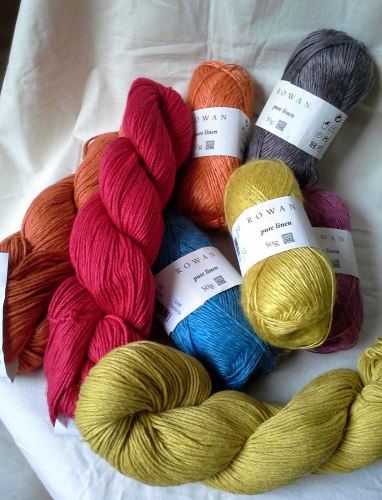 Rowan linen yarns